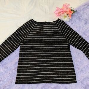 Banana Republic Black Sweater with Gold Accents